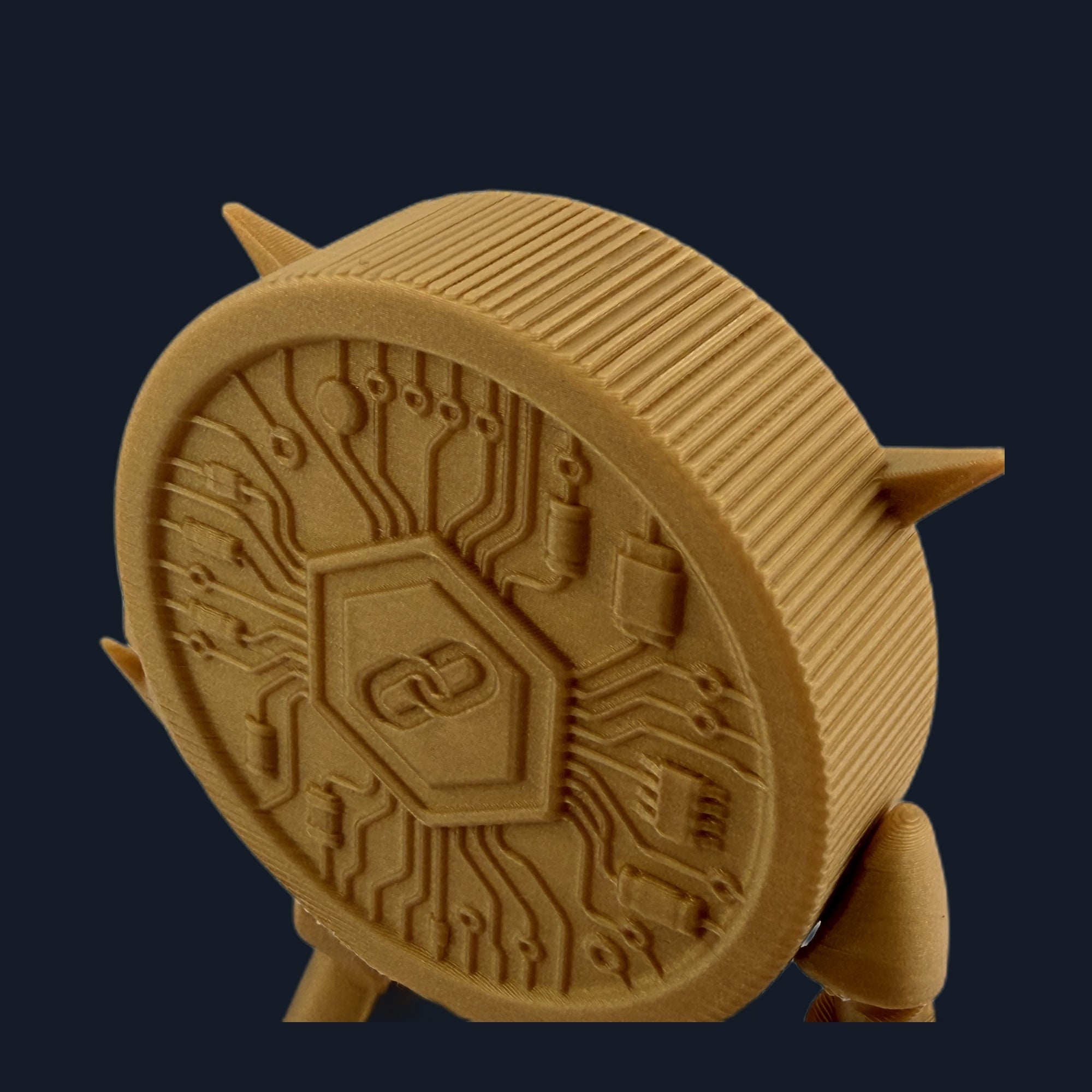 Conviction Coin | 3D Printed Articulated Bitcoin Figure — Angry Crypto Desk Toy