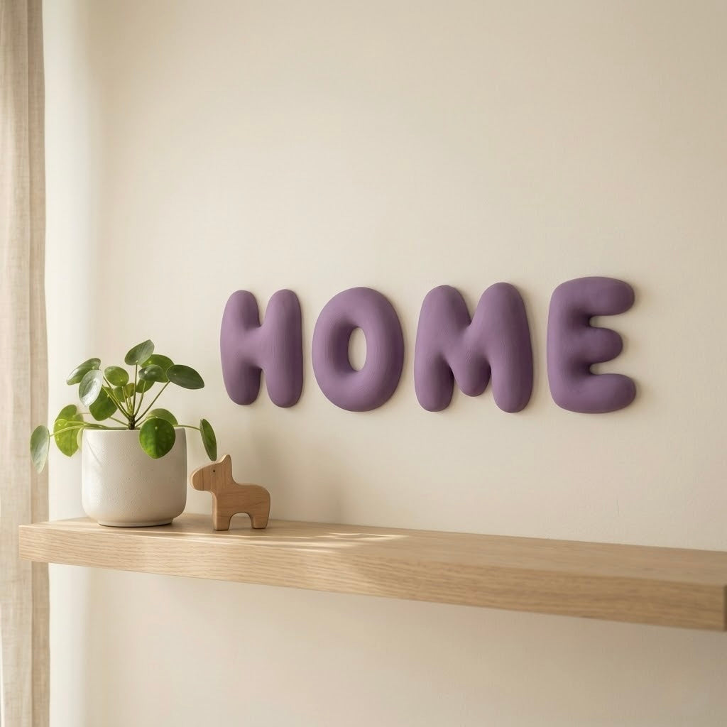 Custom 3D Bubble Letters | Personalized Names for Nursery, Party, Wedding