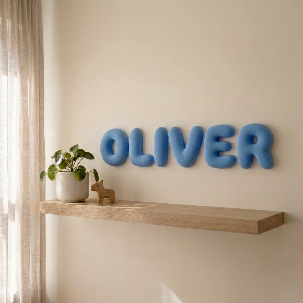 Custom 3D Bubble Letters | Personalized Names for Nursery, Party, Wedding