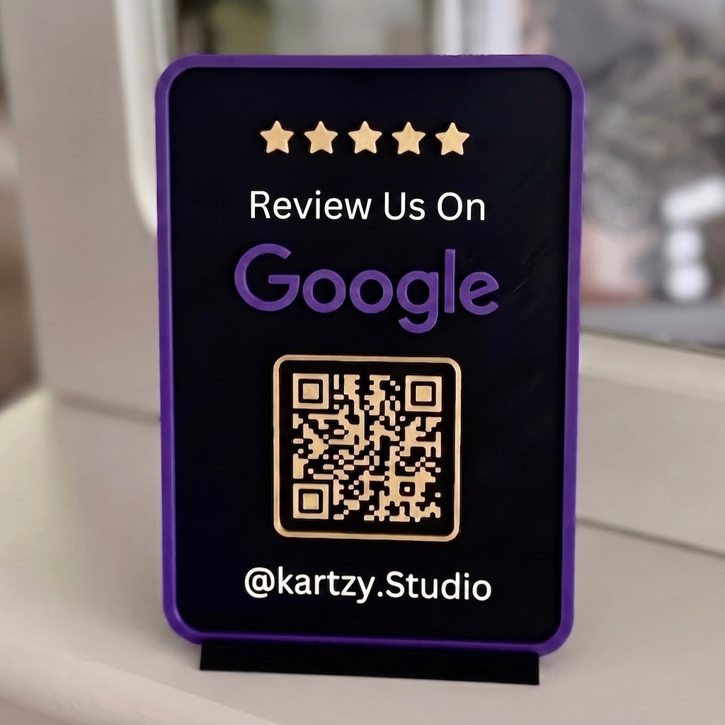 Custom Google Review QR Code Stand — Get More 5-Star Reviews