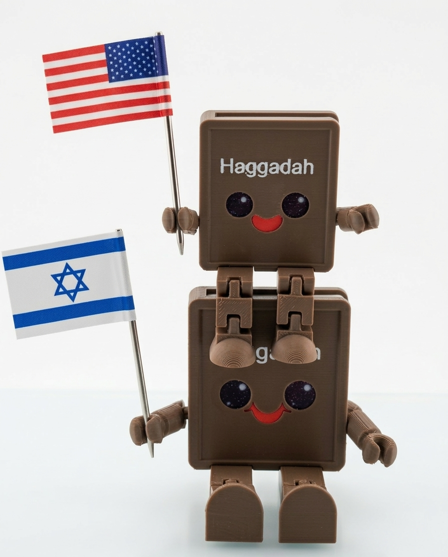 Articulated Haggadah Figurine — Poseable Passover Character