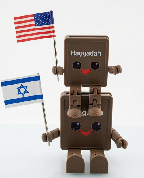 Articulated Haggadah Figurine — Poseable Passover Character