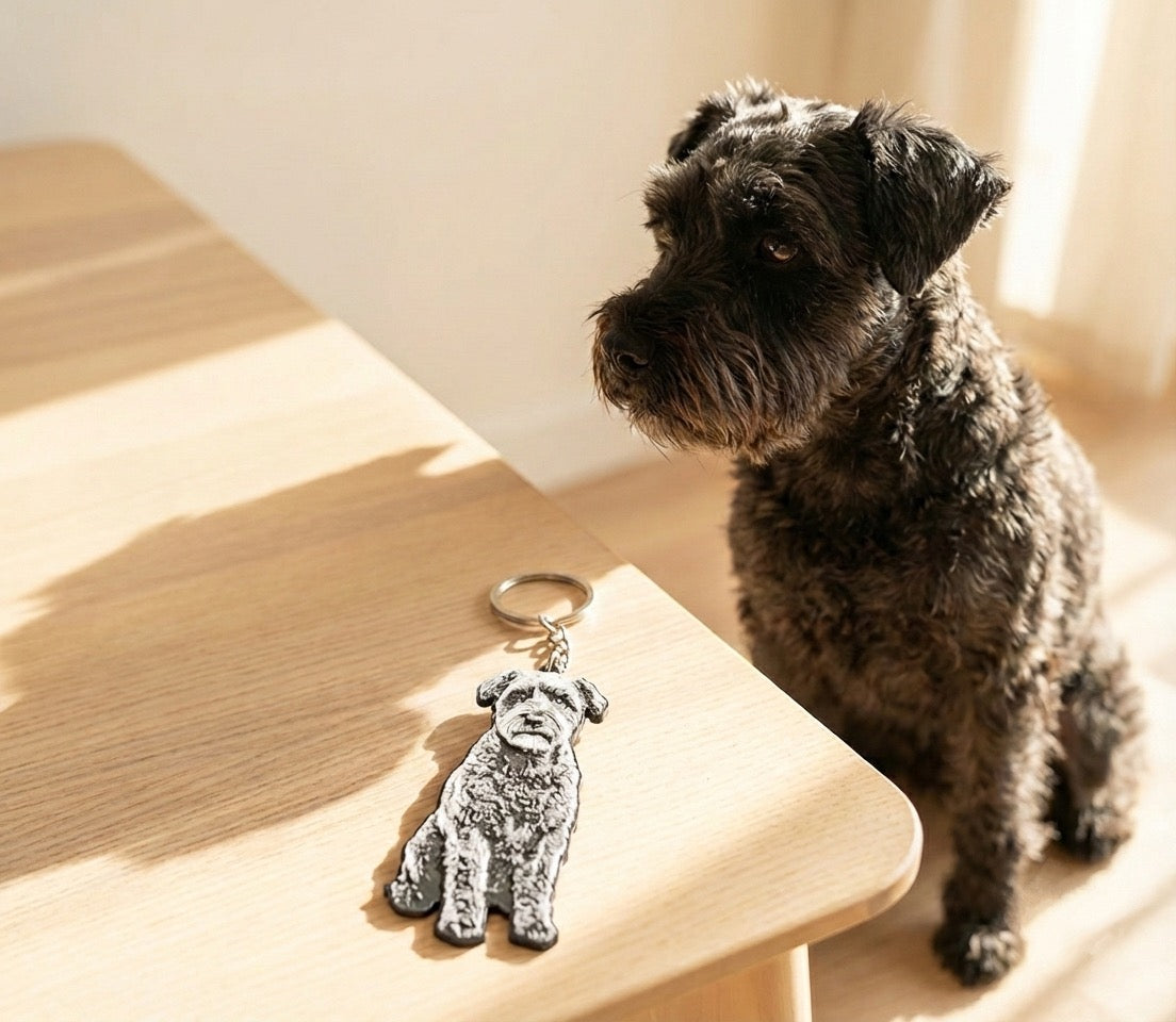 Custom Pet Keychain from Your Photo | 3D Printed Memorial & Gift
