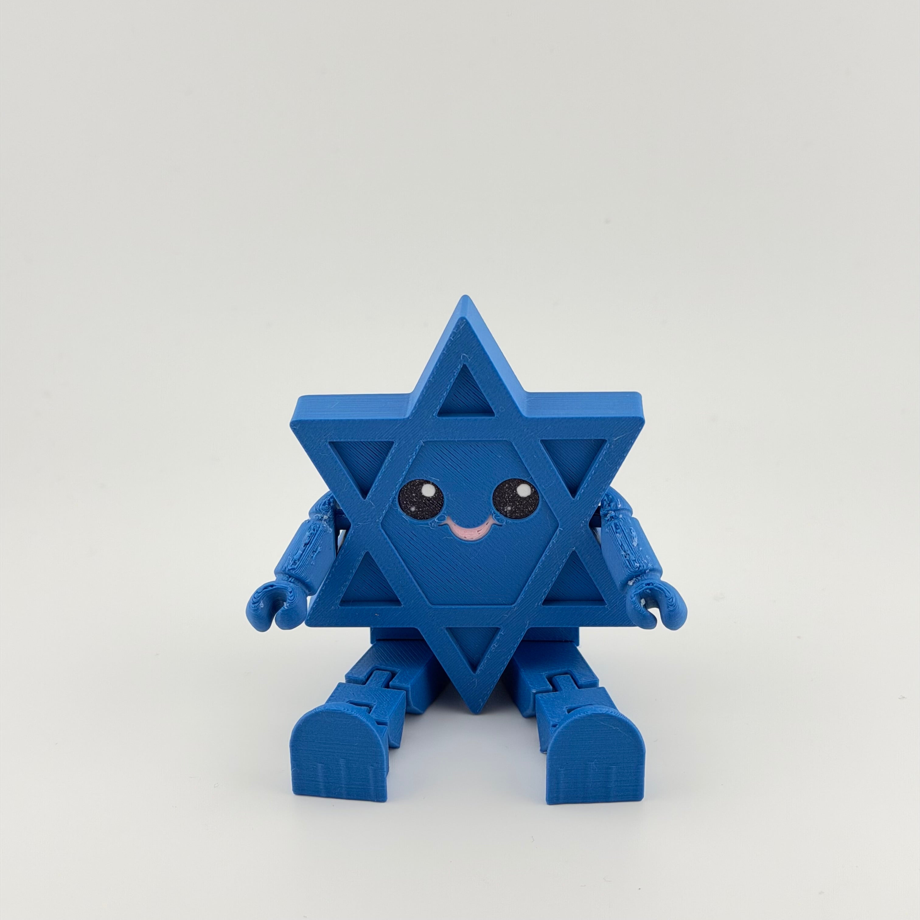 Articulated Star of David Figurine — Poseable Jewish Figurine