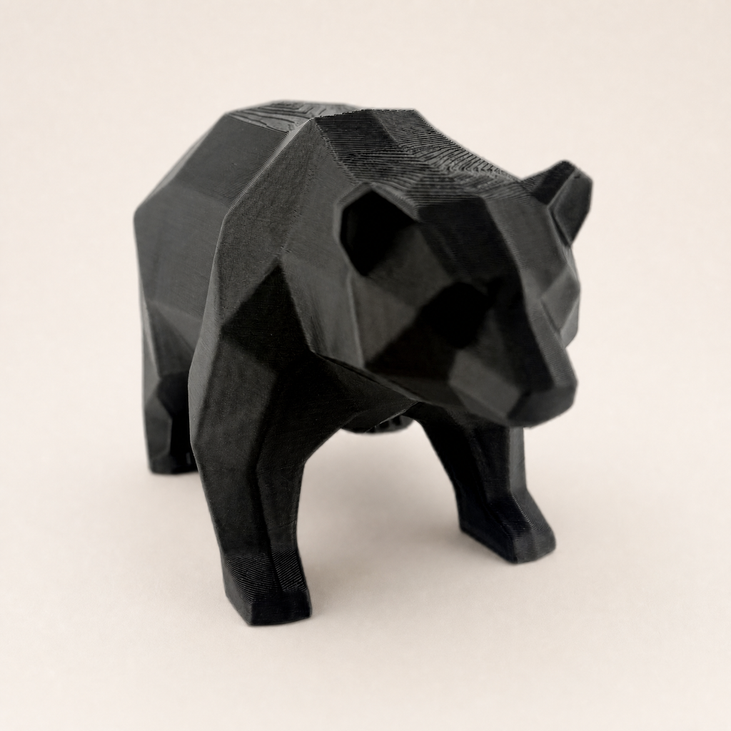 Bull & Bear Desk Sculpture Set | Geometric Crypto Trader Decor | Wall Street