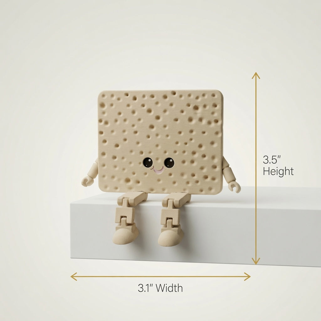 Articulated Matzah Figurine — Poseable Passover Character