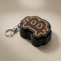 Bitcoin Fidget Clicker Keychain | 3D Printed BTC Symbol