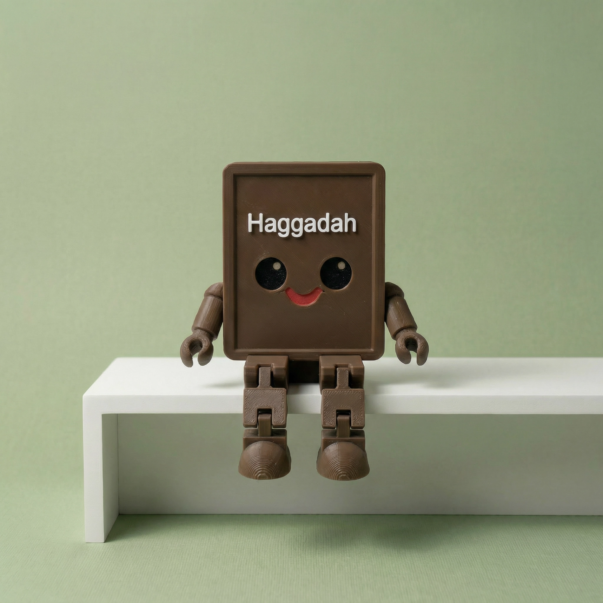 Articulated Haggadah Figurine — Poseable Passover Character