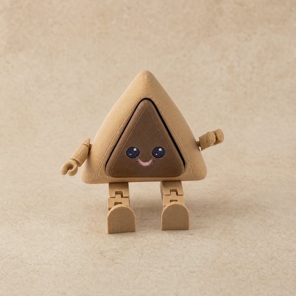 Hamantaschen Fidget Clicker | 3D Printed Purim Cookie Desk Toy