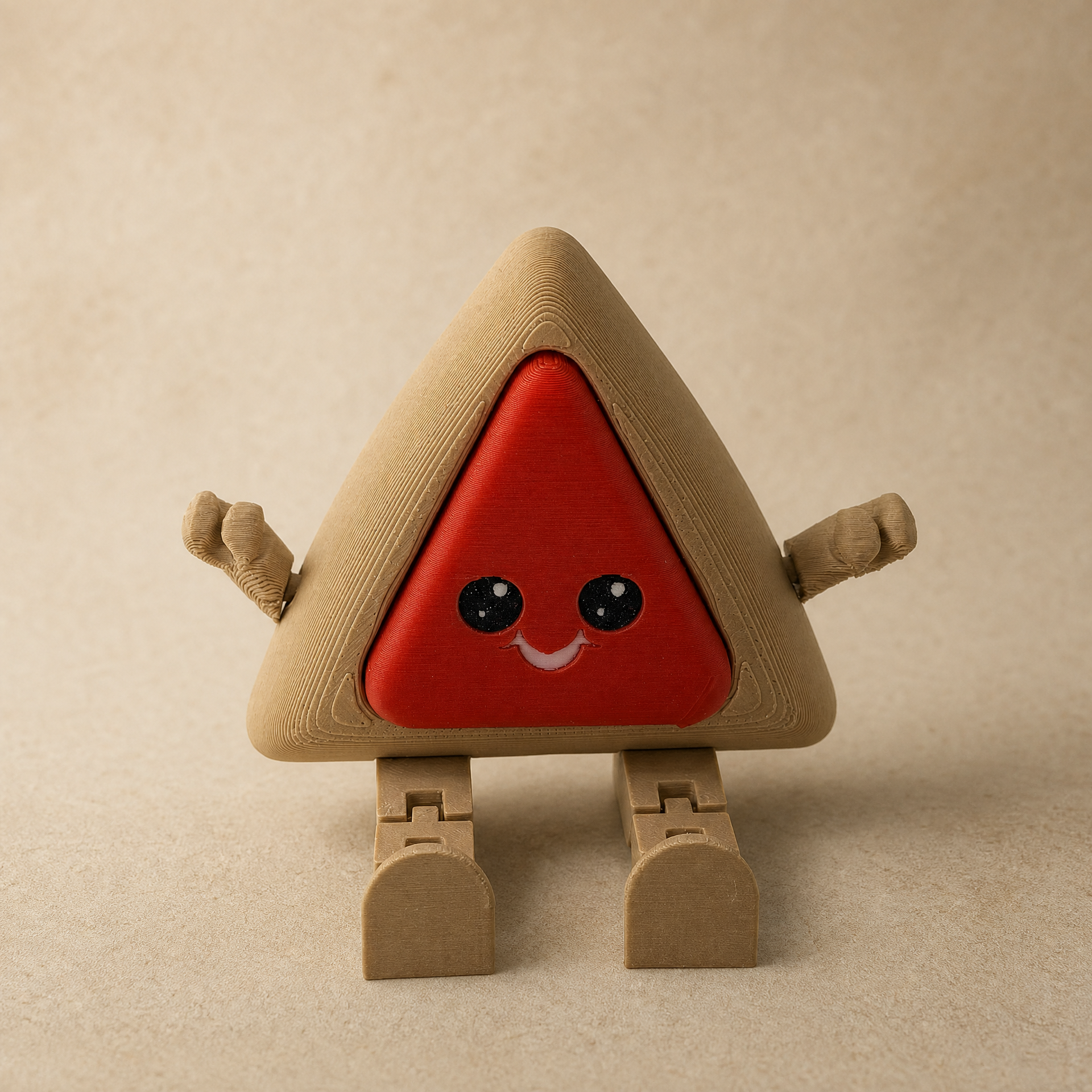 Hamantaschen Fidget Clicker | 3D Printed Purim Cookie Desk Toy
