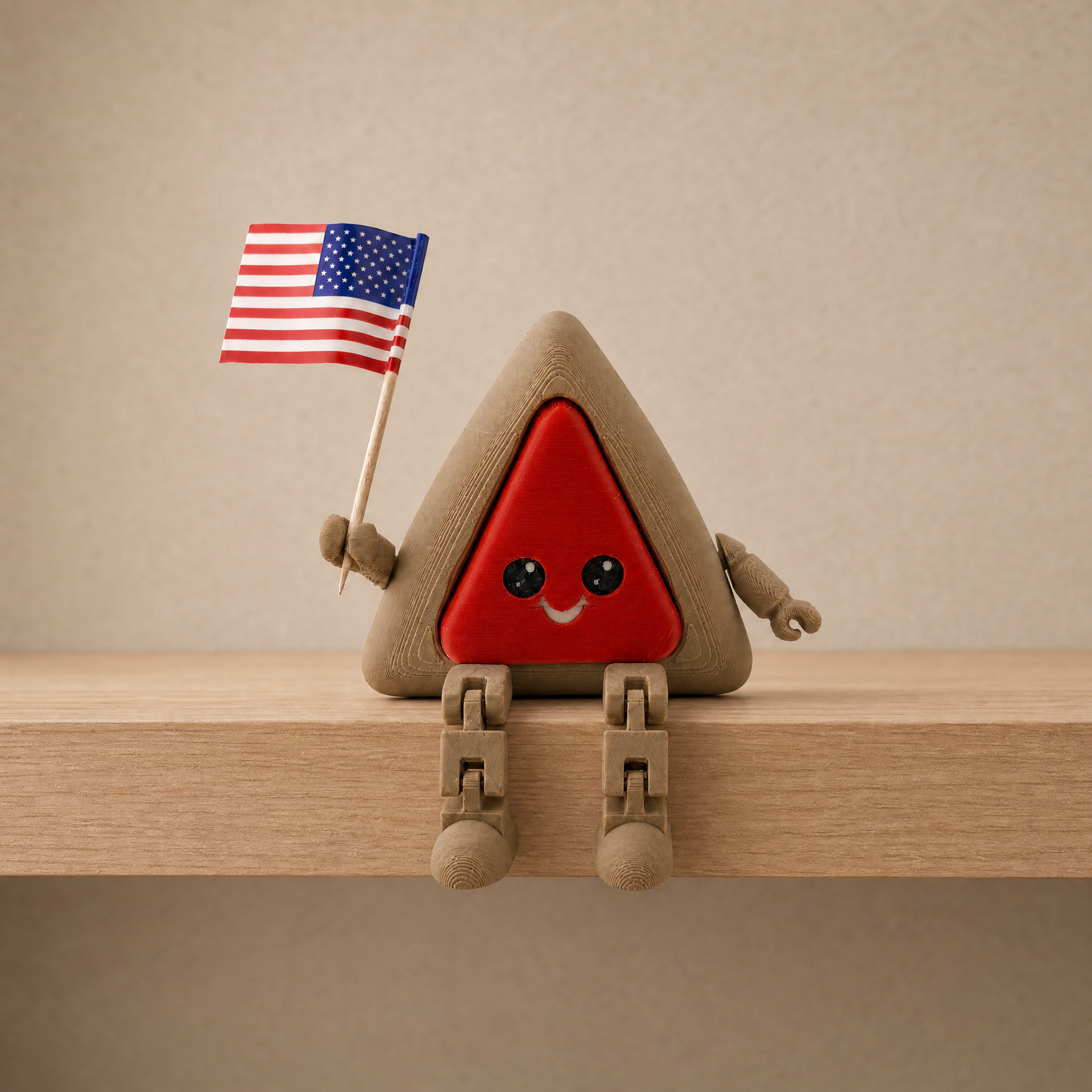 Hamantaschen Fidget Clicker | 3D Printed Purim Cookie Desk Toy