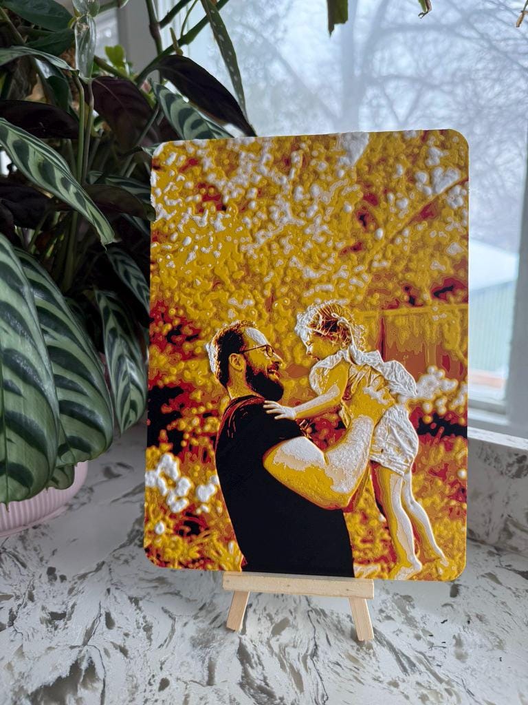Custom 3D Layered Photo Portrait | Personalized Wall Art from Your Photo | Anniversary Couples Gift | Mothers Day | Wedding | Memorial