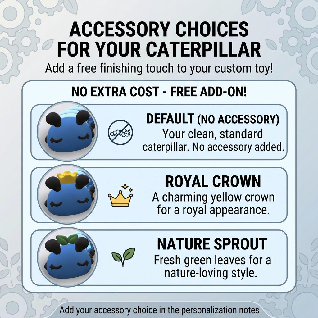 22" Flexi Caterpillar Fidget Toy – Articulated 3D Printed Sensory Desk Toy