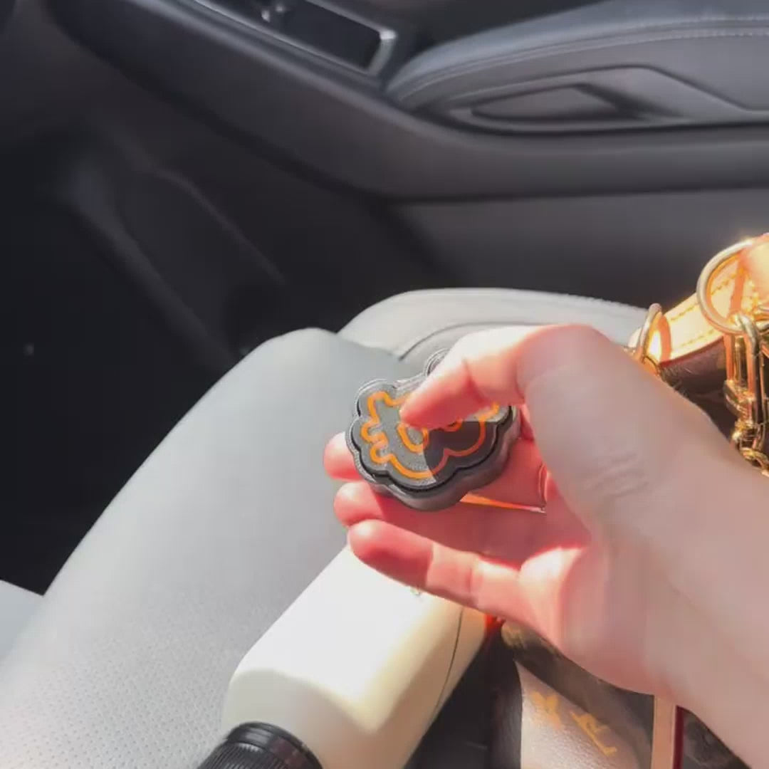 Bitcoin Fidget Clicker Keychain | 3D Printed BTC Symbol